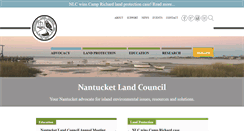 Desktop Screenshot of nantucketlandcouncil.org